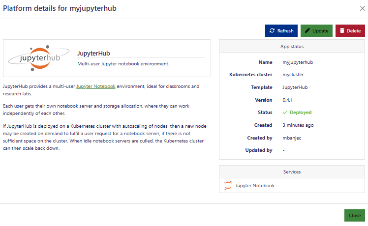 JupyterHub details