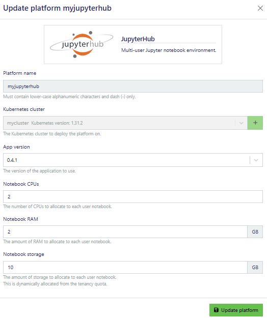 JupyterHub update