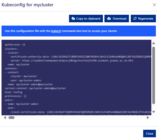 Kubernetes config