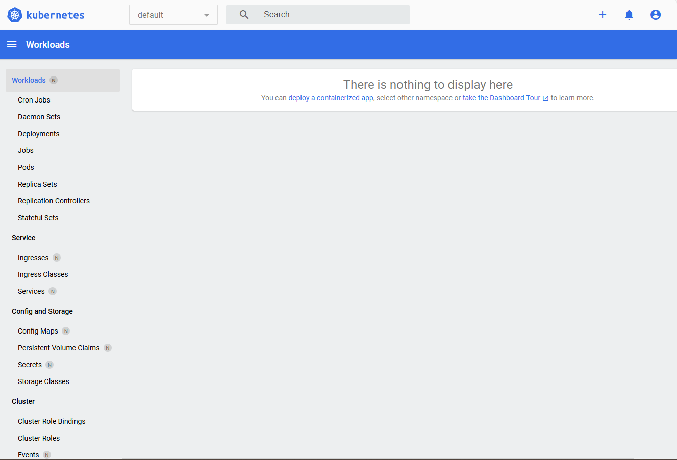Kubernetes dashboard