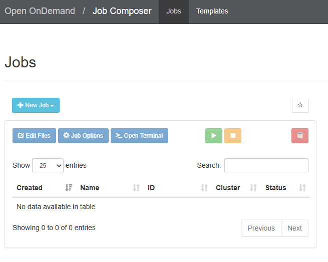 Manage jobs