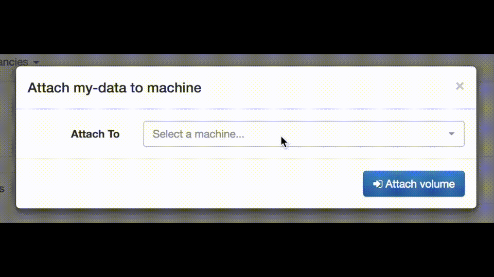 attach volume to VM